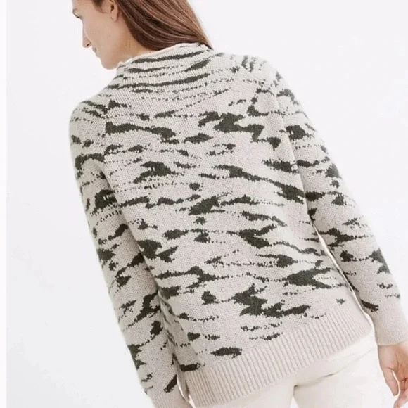 Madewell Thornton Mockneck Pullover Sweater Size Medium - Picture 3 of 7